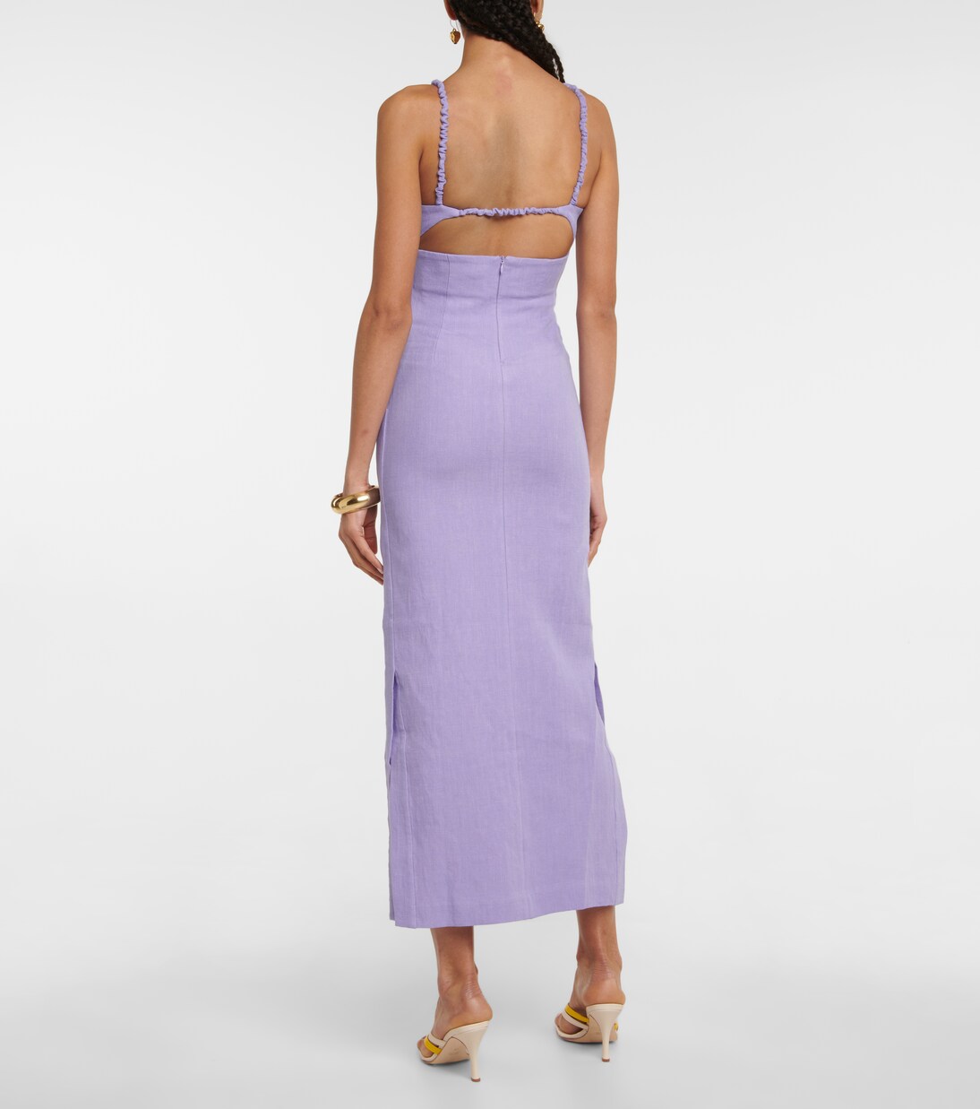 Robe midi en lin | Christopher Esber