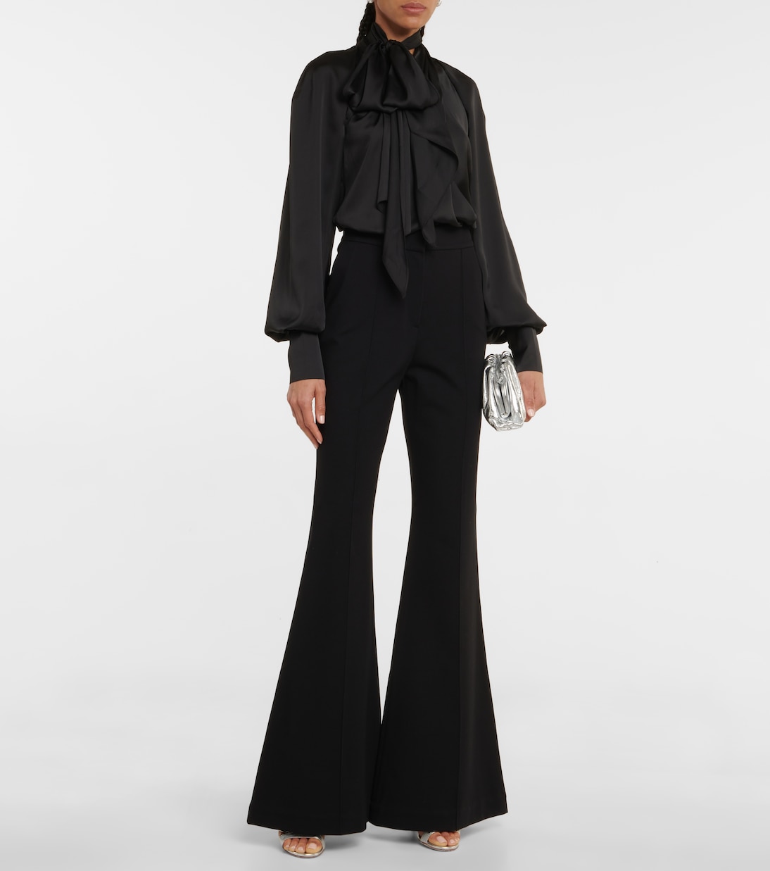 Bluse Kaja aus Satin | Safiyaa