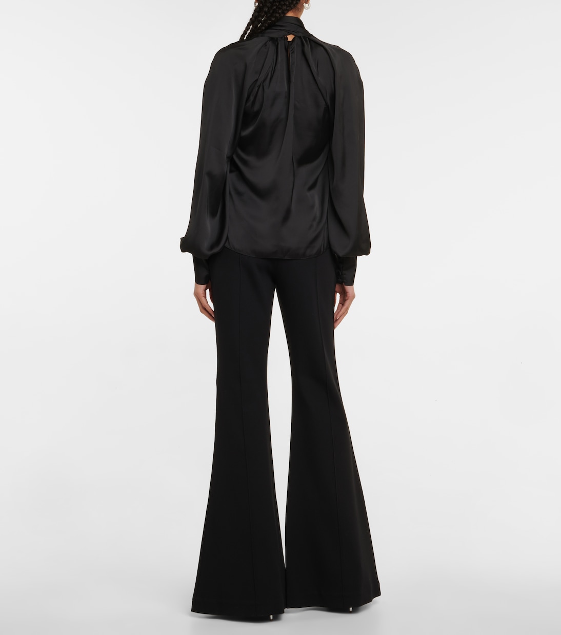 Bluse Kaja aus Satin | Safiyaa