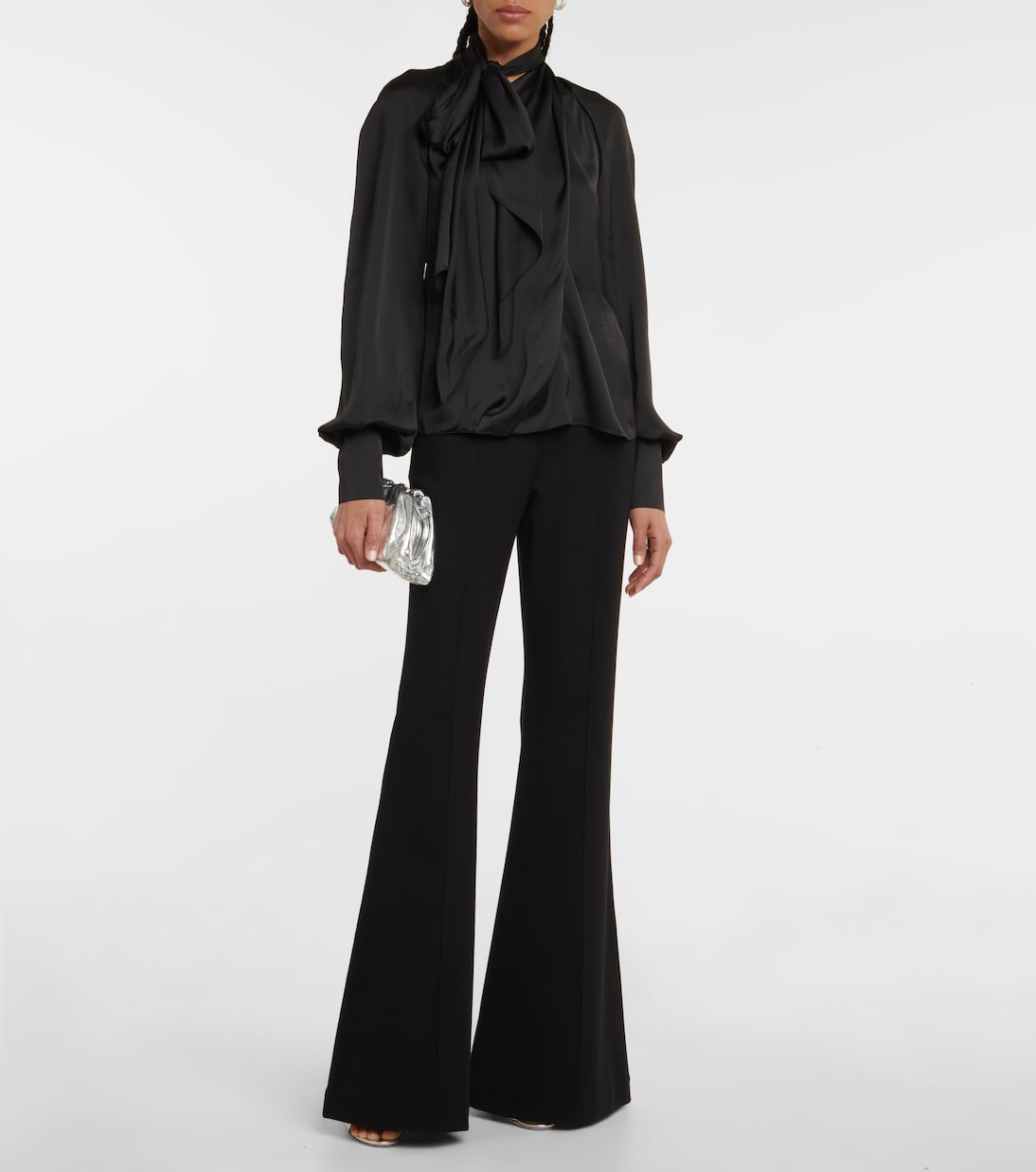 Bluse Kaja aus Satin | Safiyaa