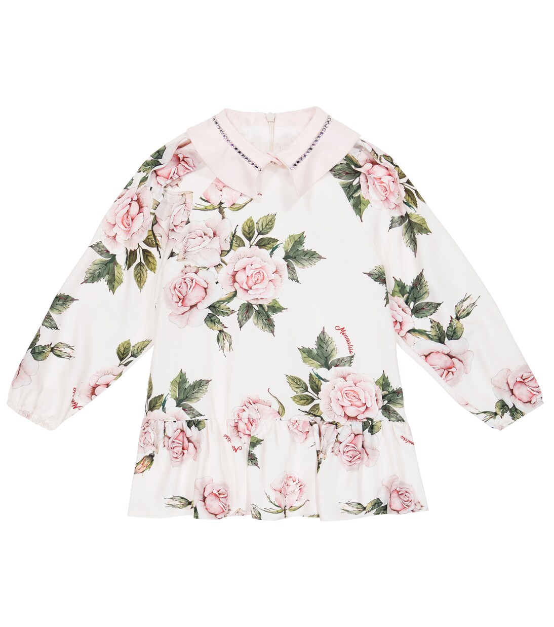 Robe à fleurs et ornements | Monnalisa