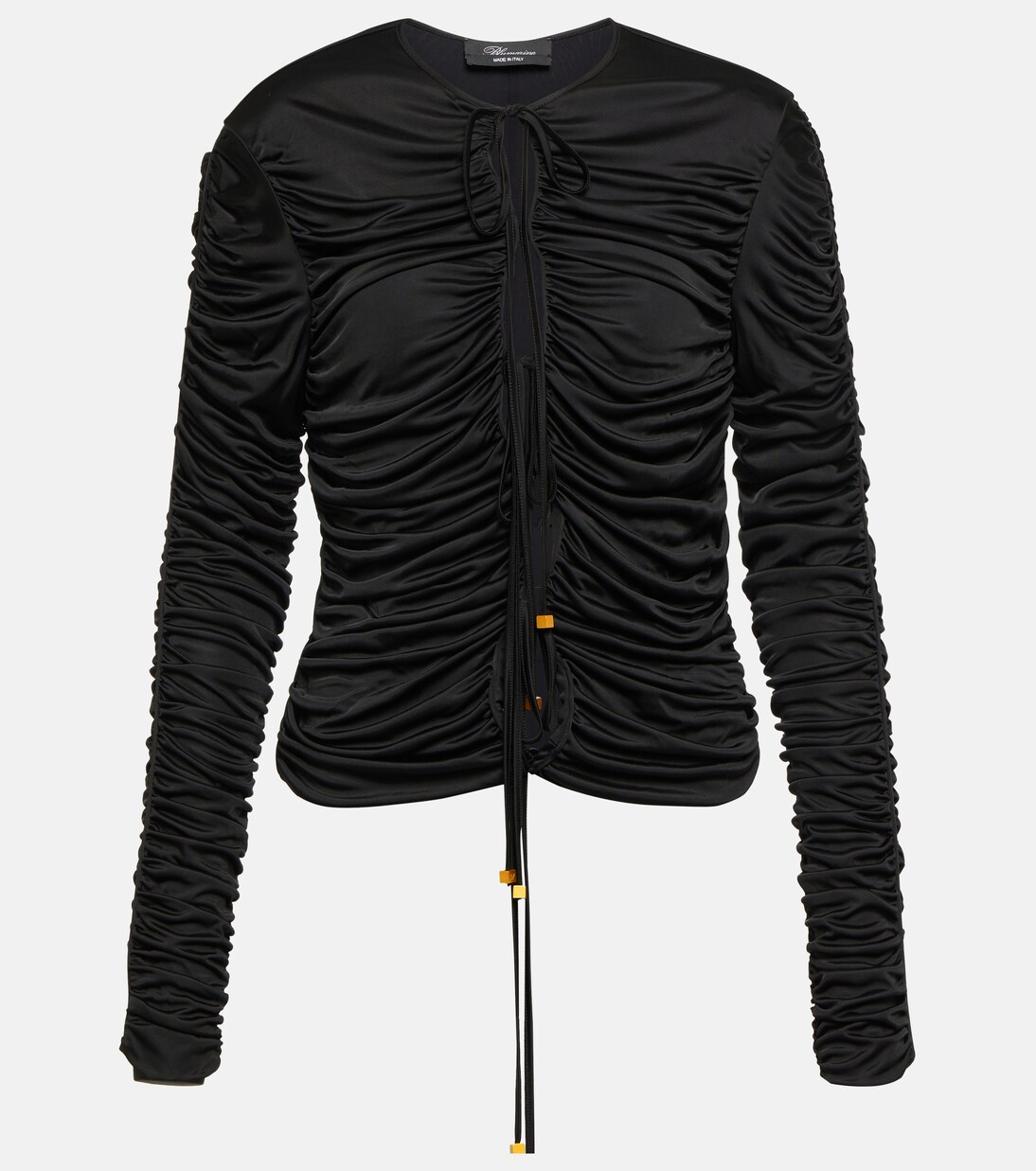 Ruched self-tie top | Blumarine