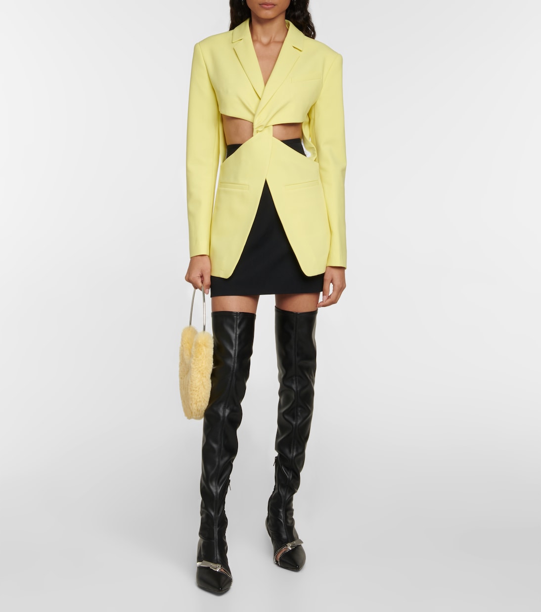 Overknee-Stiefel aus Leder | Coperni