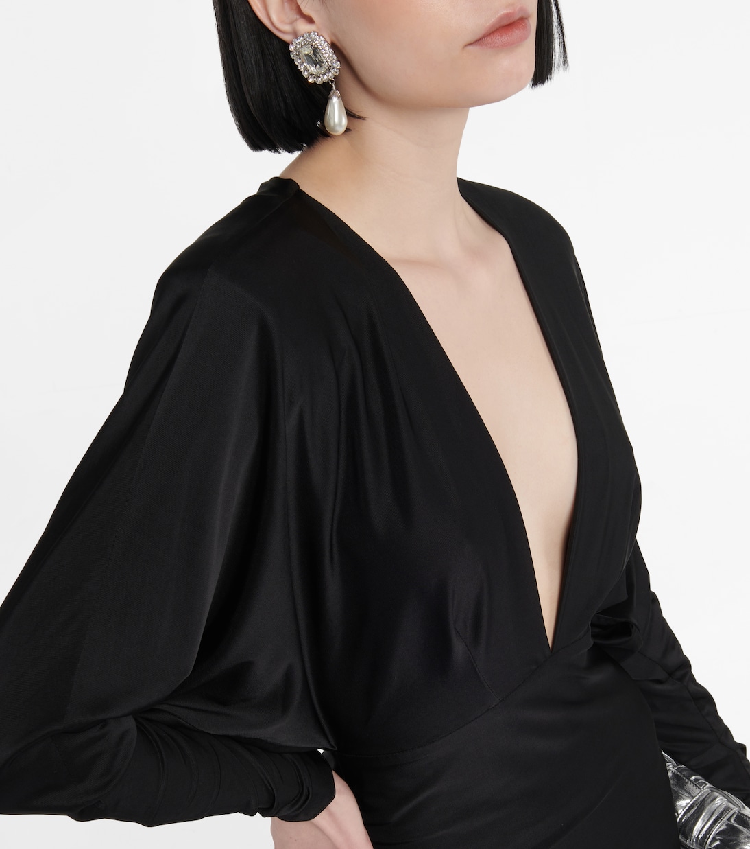 Robe midi en satin | Alexandre Vauthier