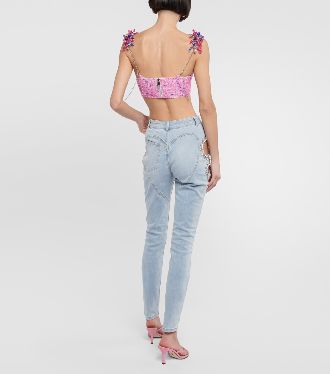 Verziertes Cropped-Top | Area