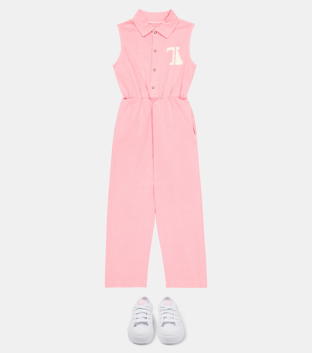 Grasshoper printed cotton jumpsuit | The Animals Observatory