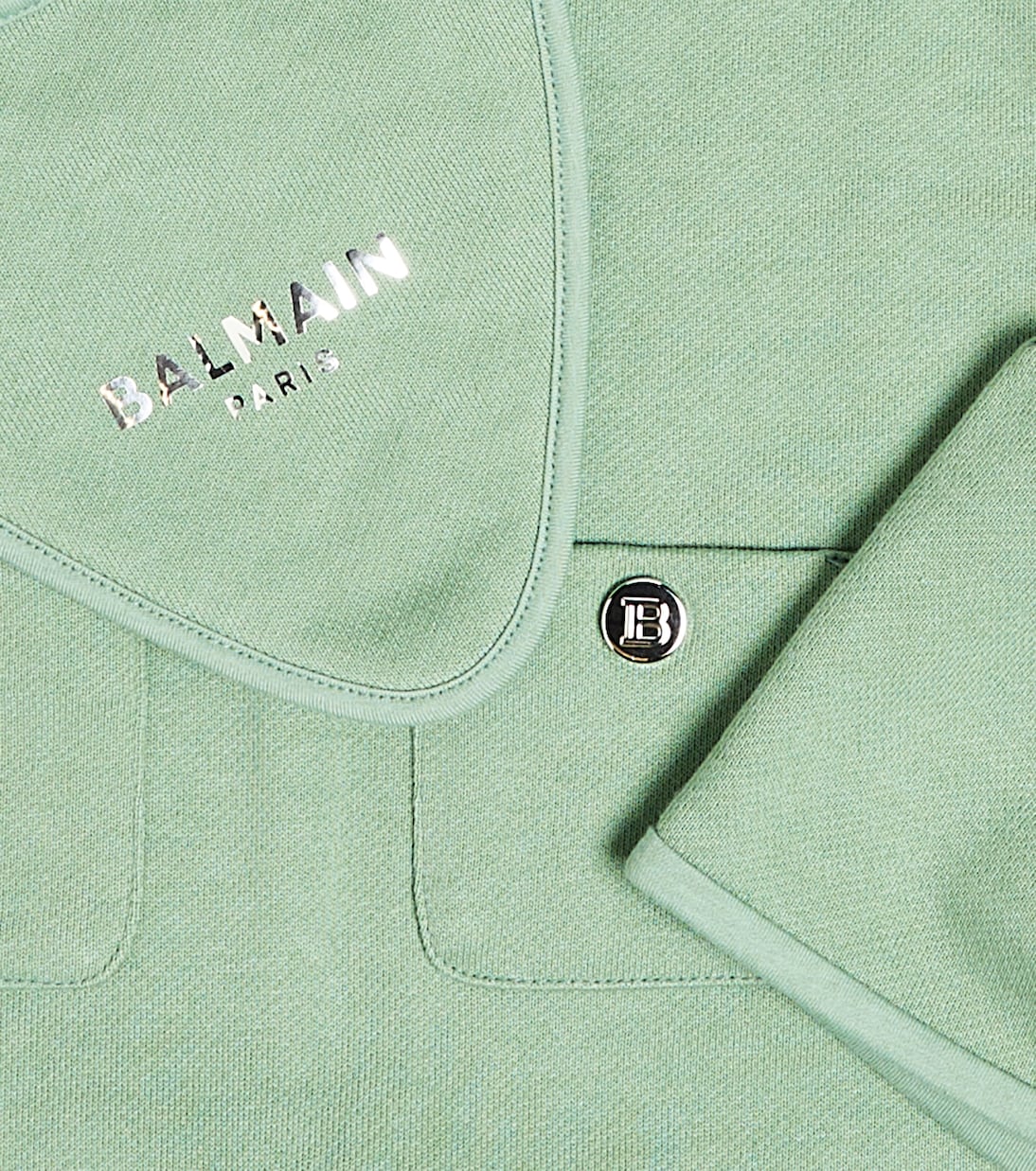 Baby cotton onesie, beanie and bib set | Balmain Kids