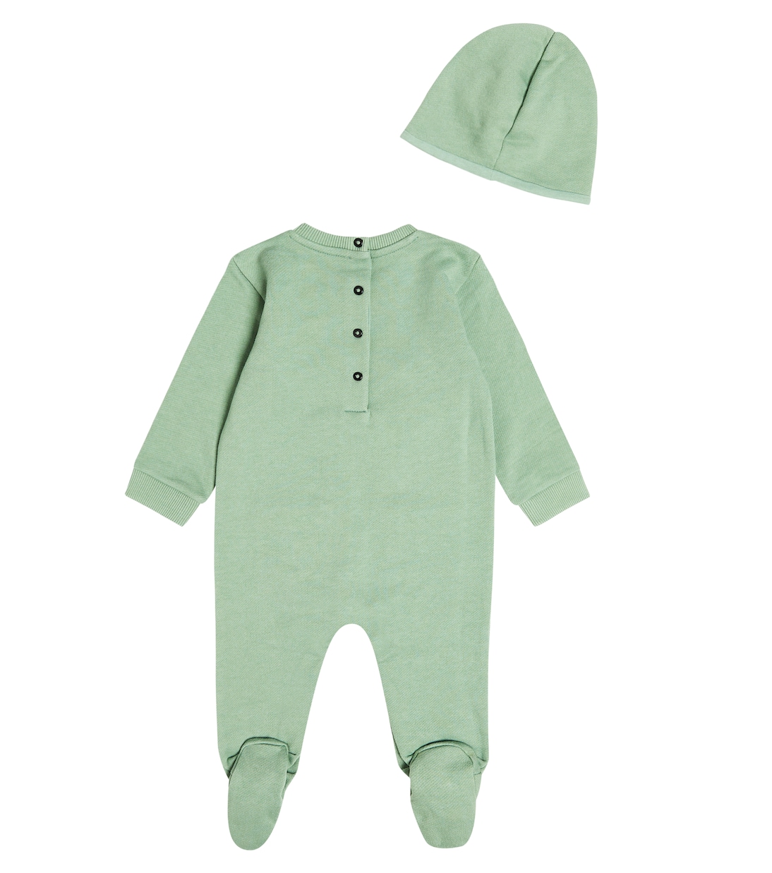 Baby cotton onesie, beanie and bib set | Balmain Kids
