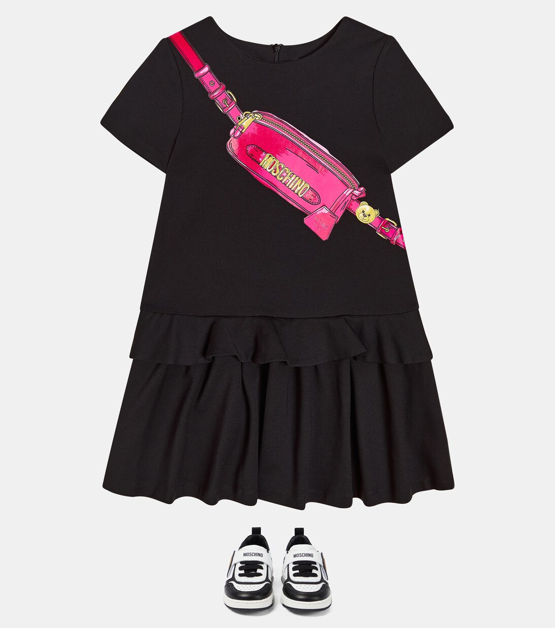 Printed jersey dress | Moschino Kids