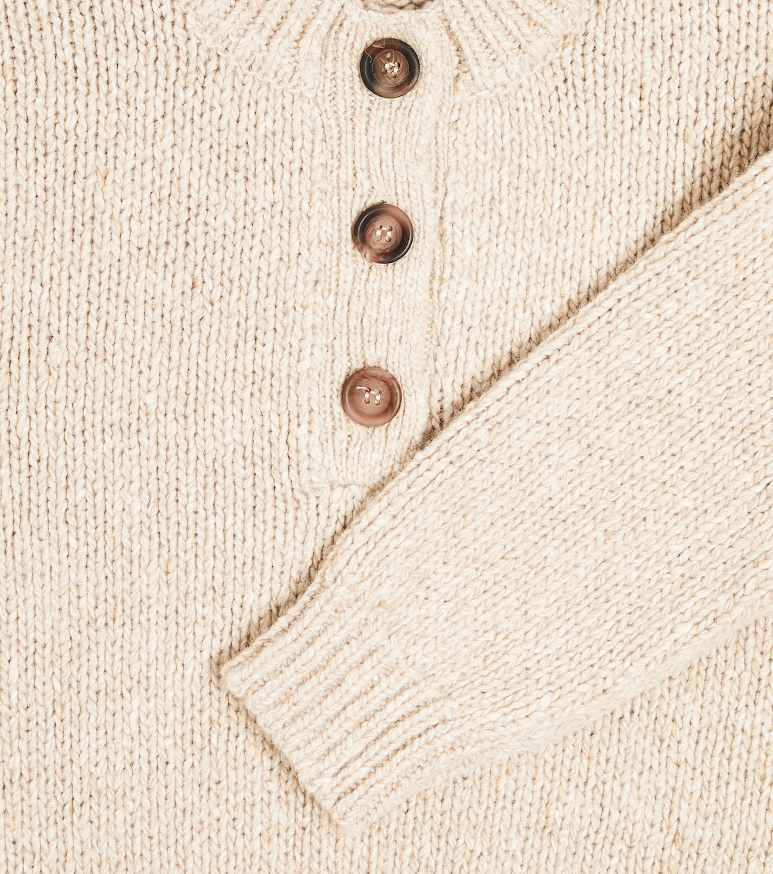 Jersey Tirso Henley de mezcla de lana | The New Society