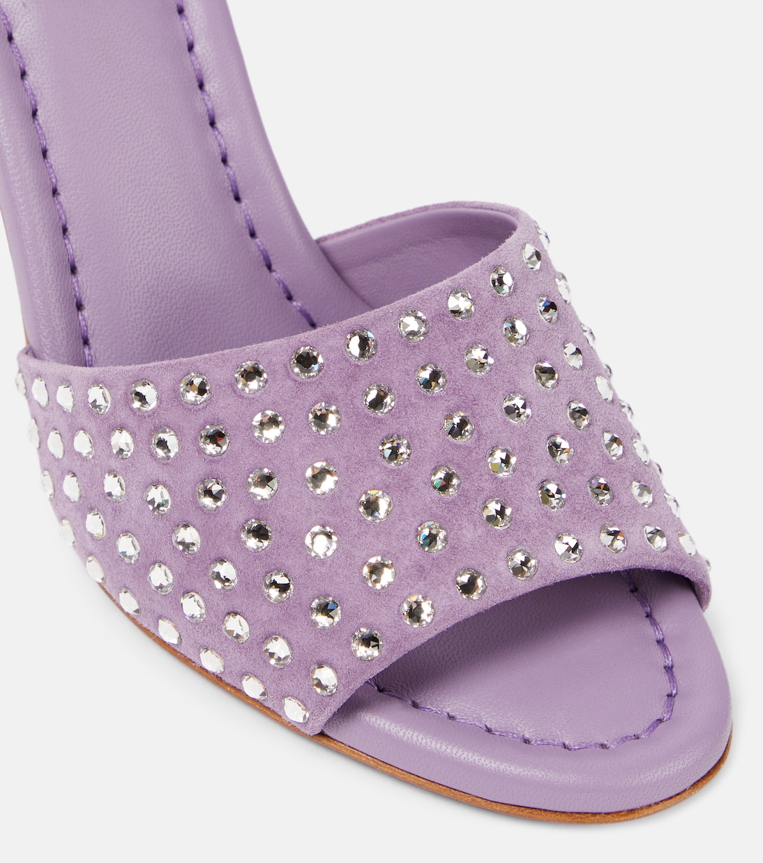 Mules Jane en daim à ornements | Christian Louboutin