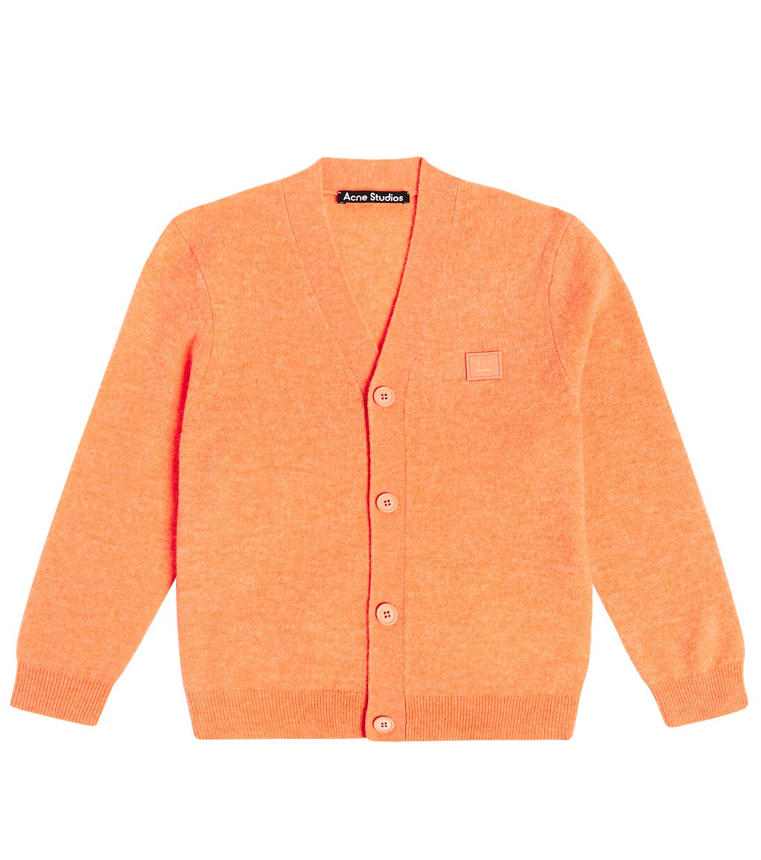 Cardigan Face Logo en laine | Acne Studios Kids