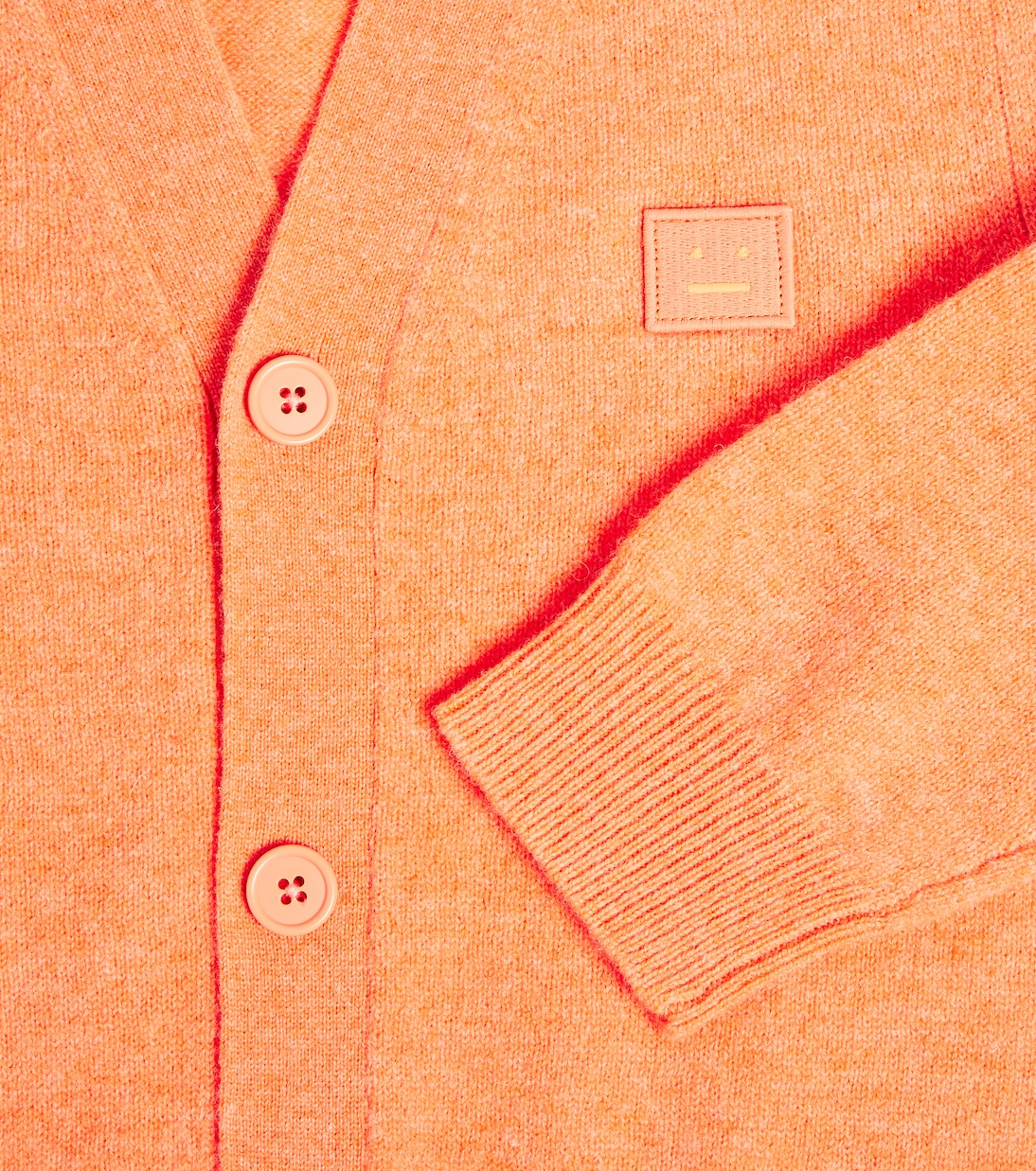 Cardigan Face Logo en laine | Acne Studios Kids