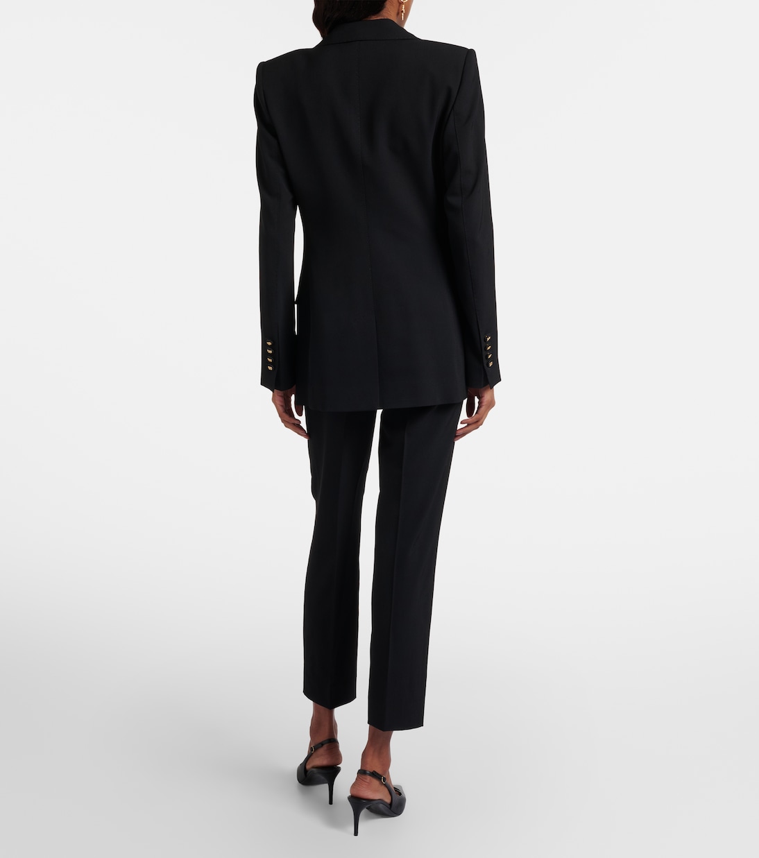 Schmale Low-Rise-Hose aus einem Wollgemisch | Dolce&Gabbana