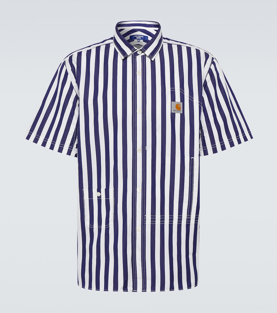 x Carhartt striped cotton Bowling shirt | Junya Watanabe