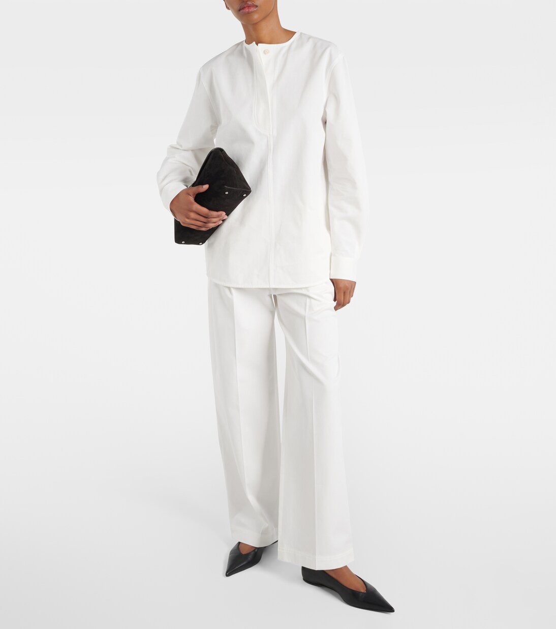 Cotton twill blouse | Toteme