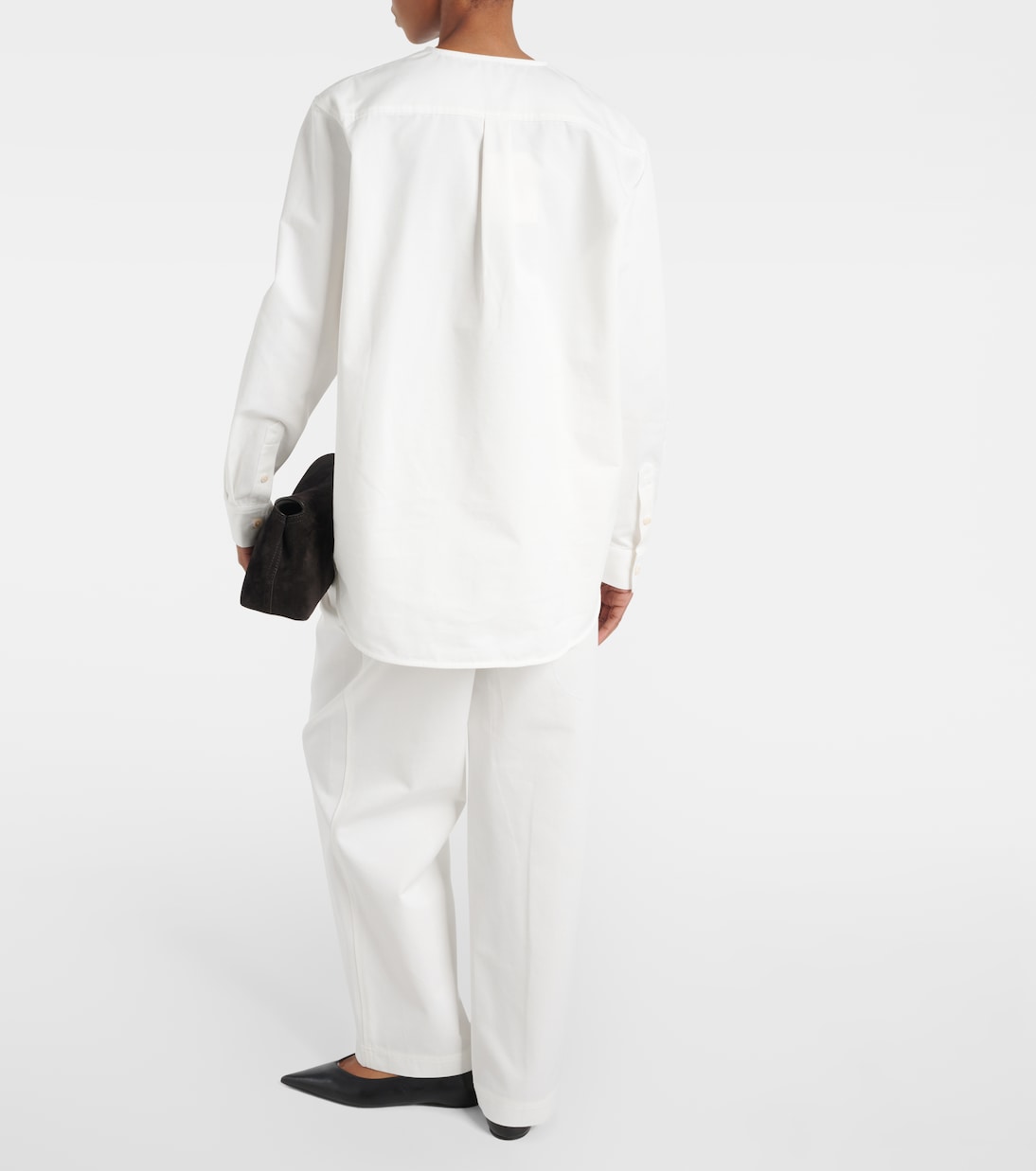 Cotton twill blouse | Toteme