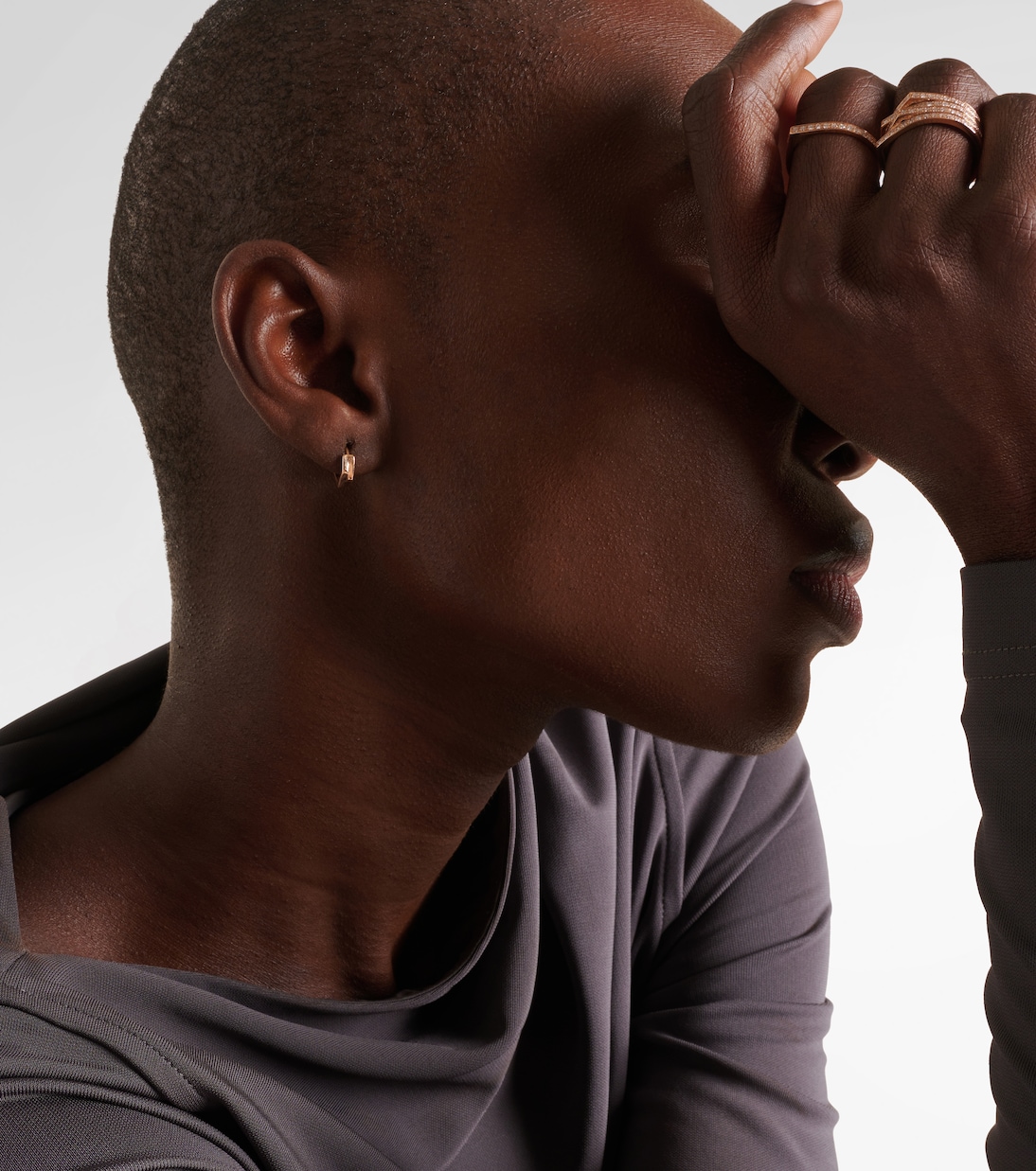 Einzelner Ohrring Antifer aus 18kt Roségold  | Repossi