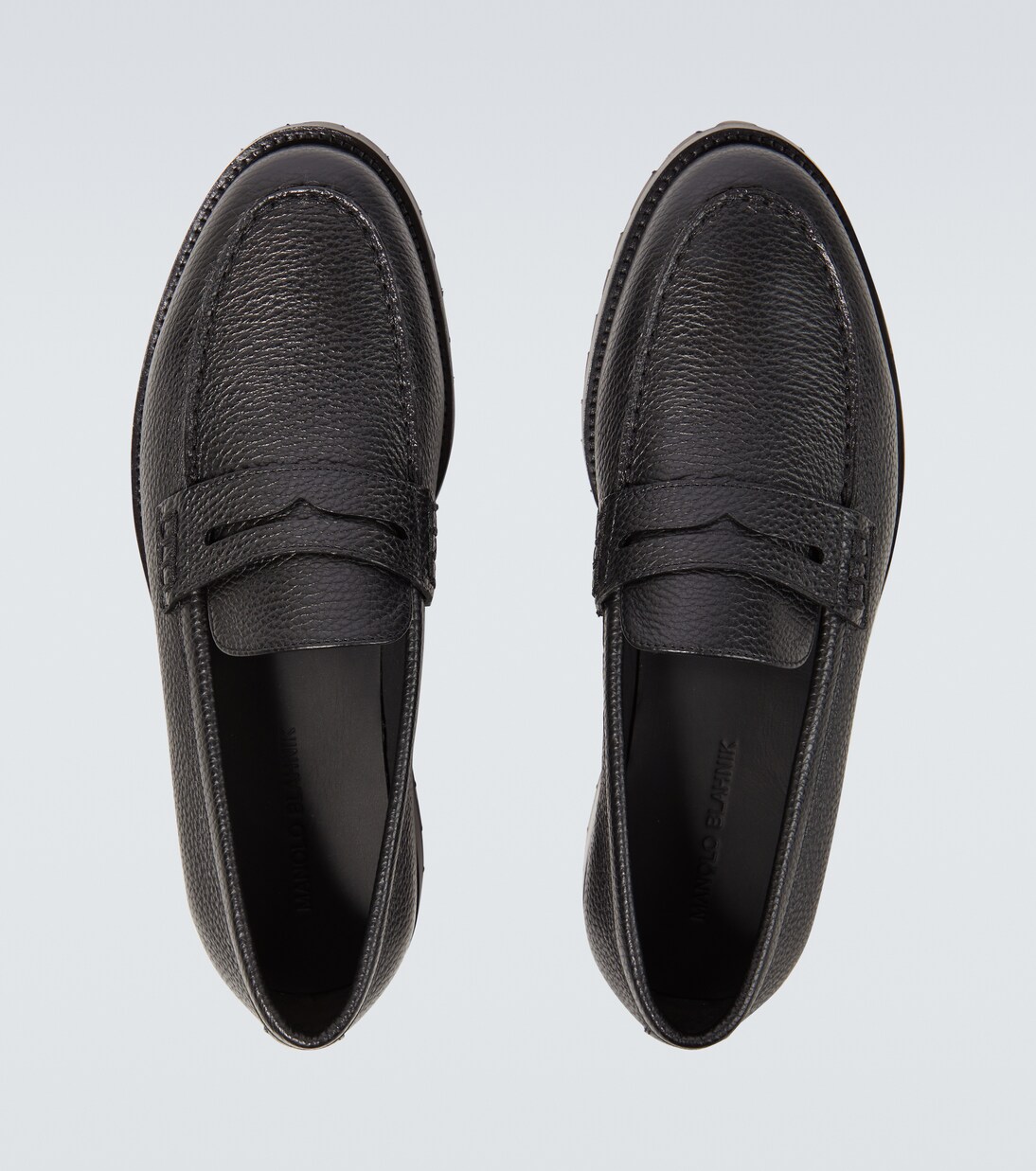 Randy leather penny loafers | Manolo Blahnik