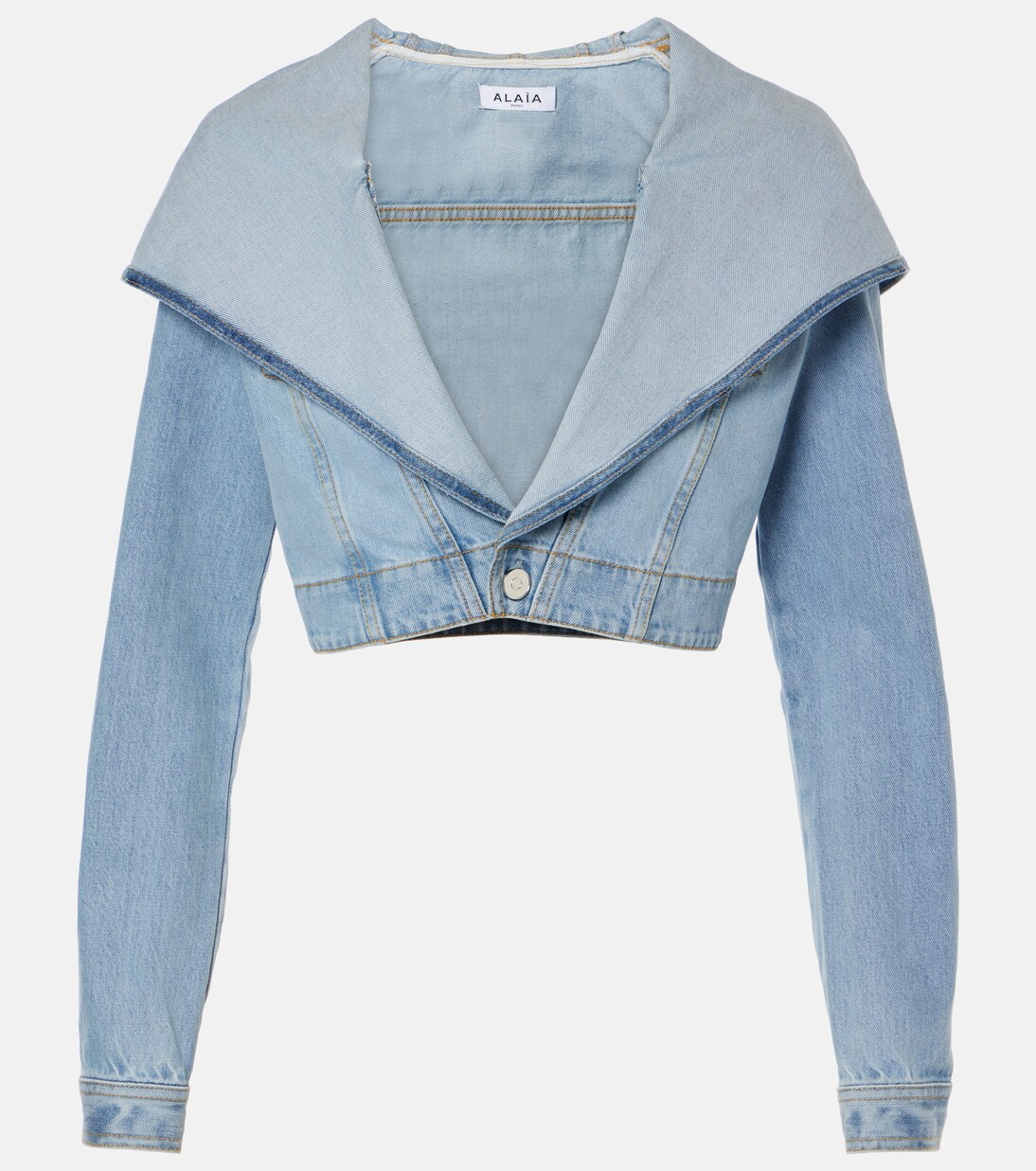 Cropped denim jacket | Alaïa