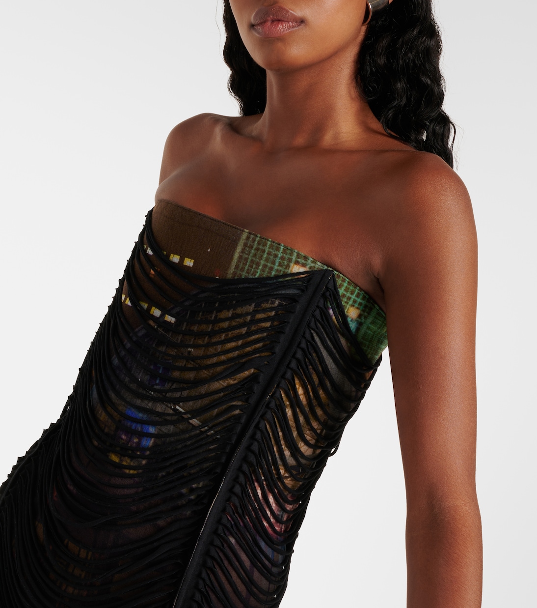  x Shayne Oliver – Robe imprimée | Jean Paul Gaultier