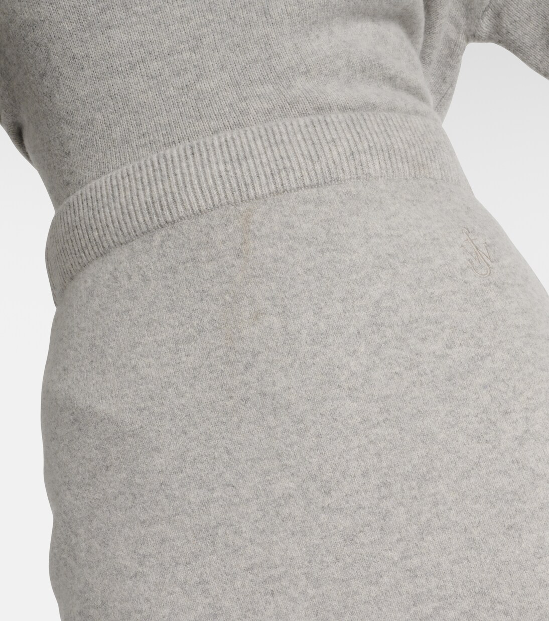 Falda midi de mezcla de lana con satén | JW Anderson