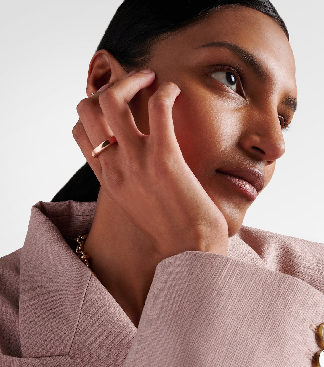 Iconica Extra Slim 18kt rose gold ring | Pomellato