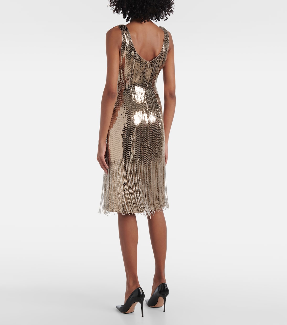 Midikleid Dolley aus Seide mit Pailletten | Ralph Lauren Collection