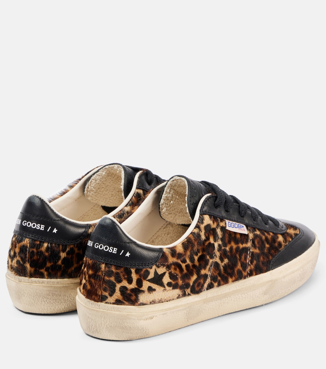 Soul Star leopard-print leather sneakers | Golden Goose
