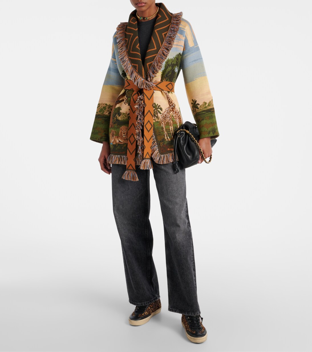 Soul Star leopard-print leather sneakers | Golden Goose