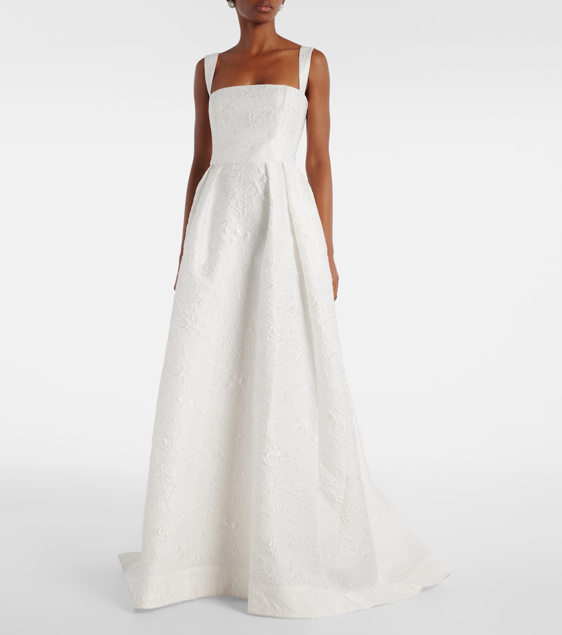 Bridal Esther brocade gown | Rebecca Vallance