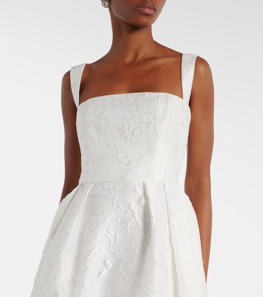 Bridal Esther brocade gown | Rebecca Vallance