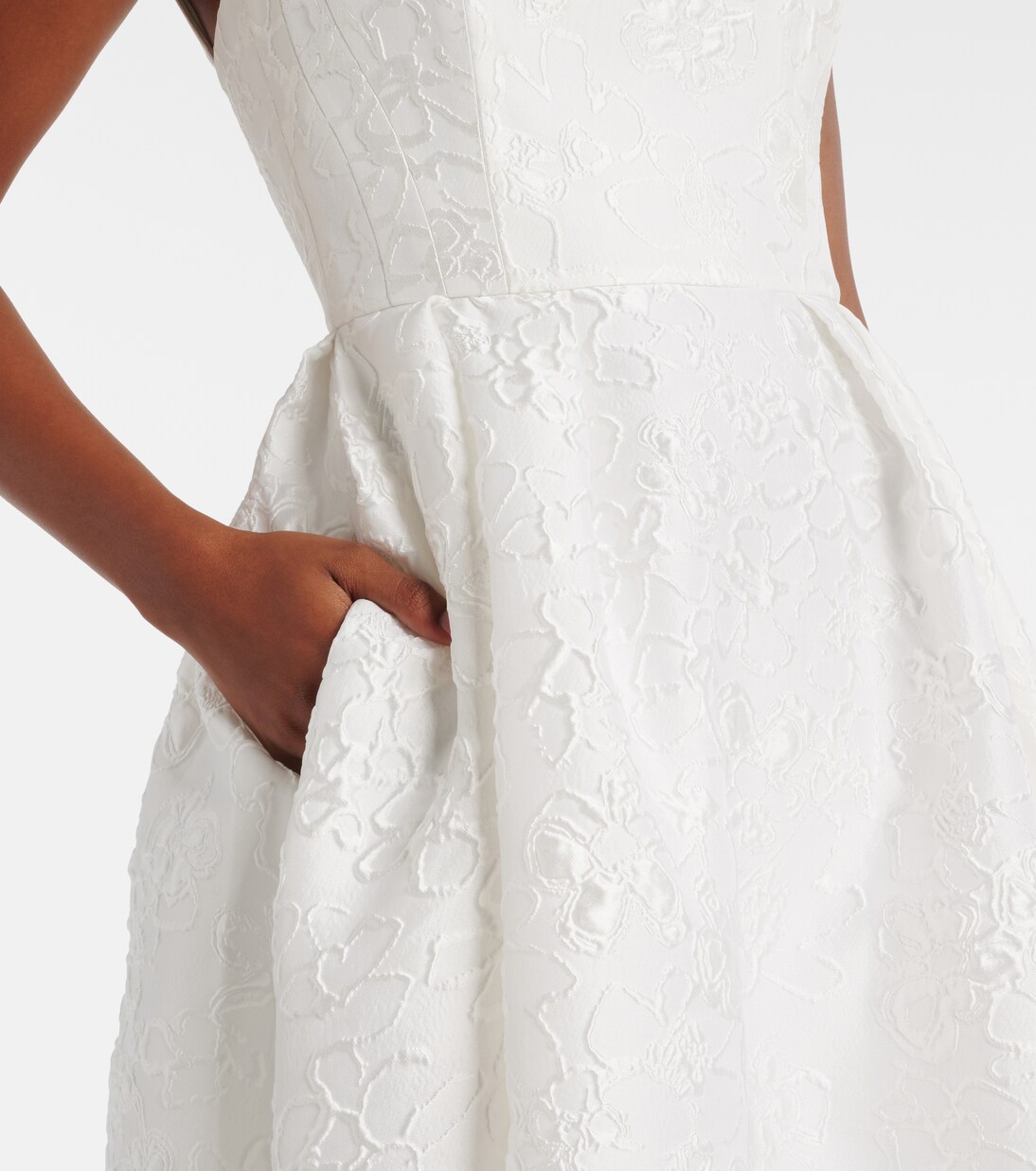 Bridal Esther brocade gown | Rebecca Vallance
