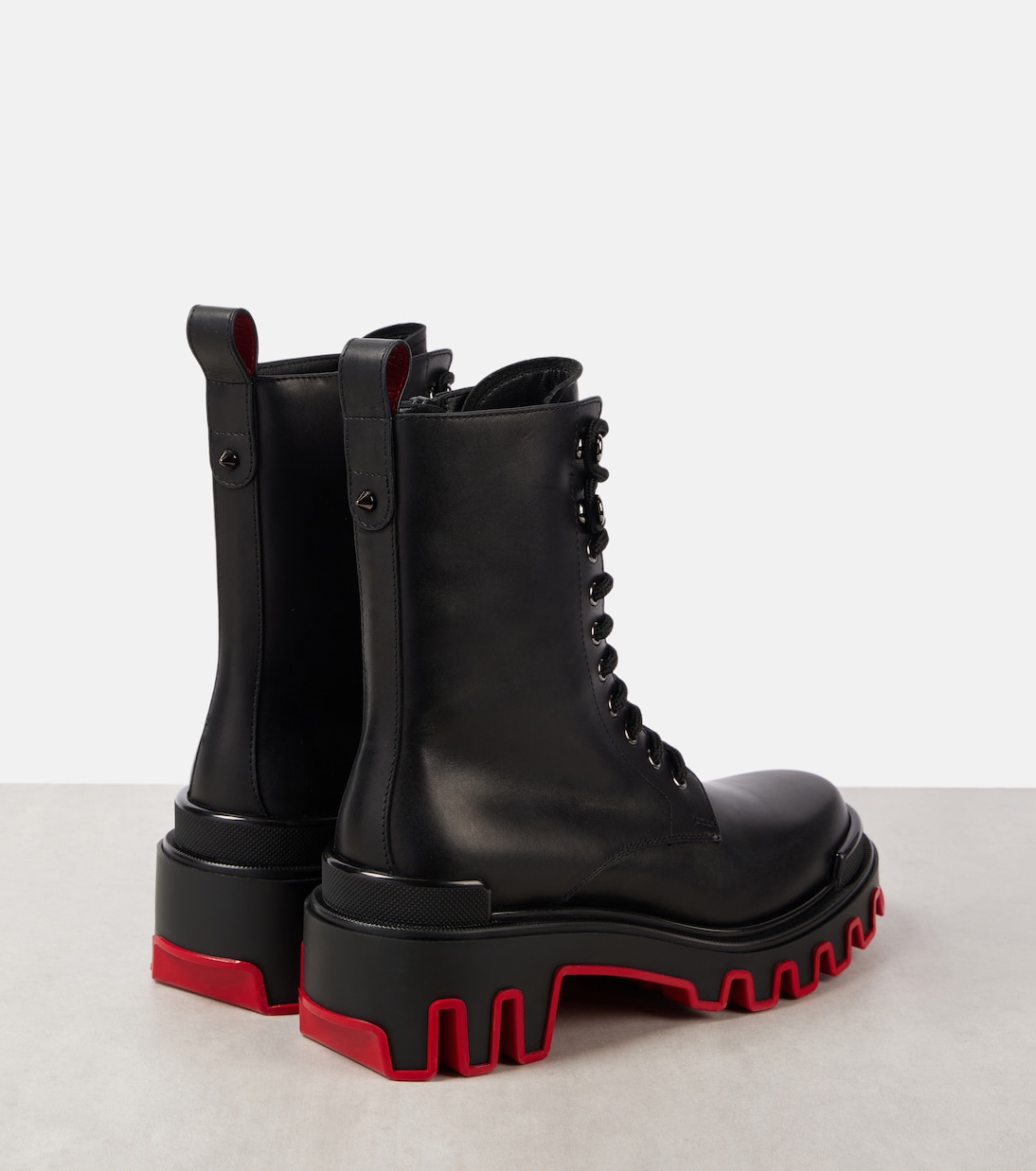 Botas con cordones Dune Trott Alta de piel | Christian Louboutin
