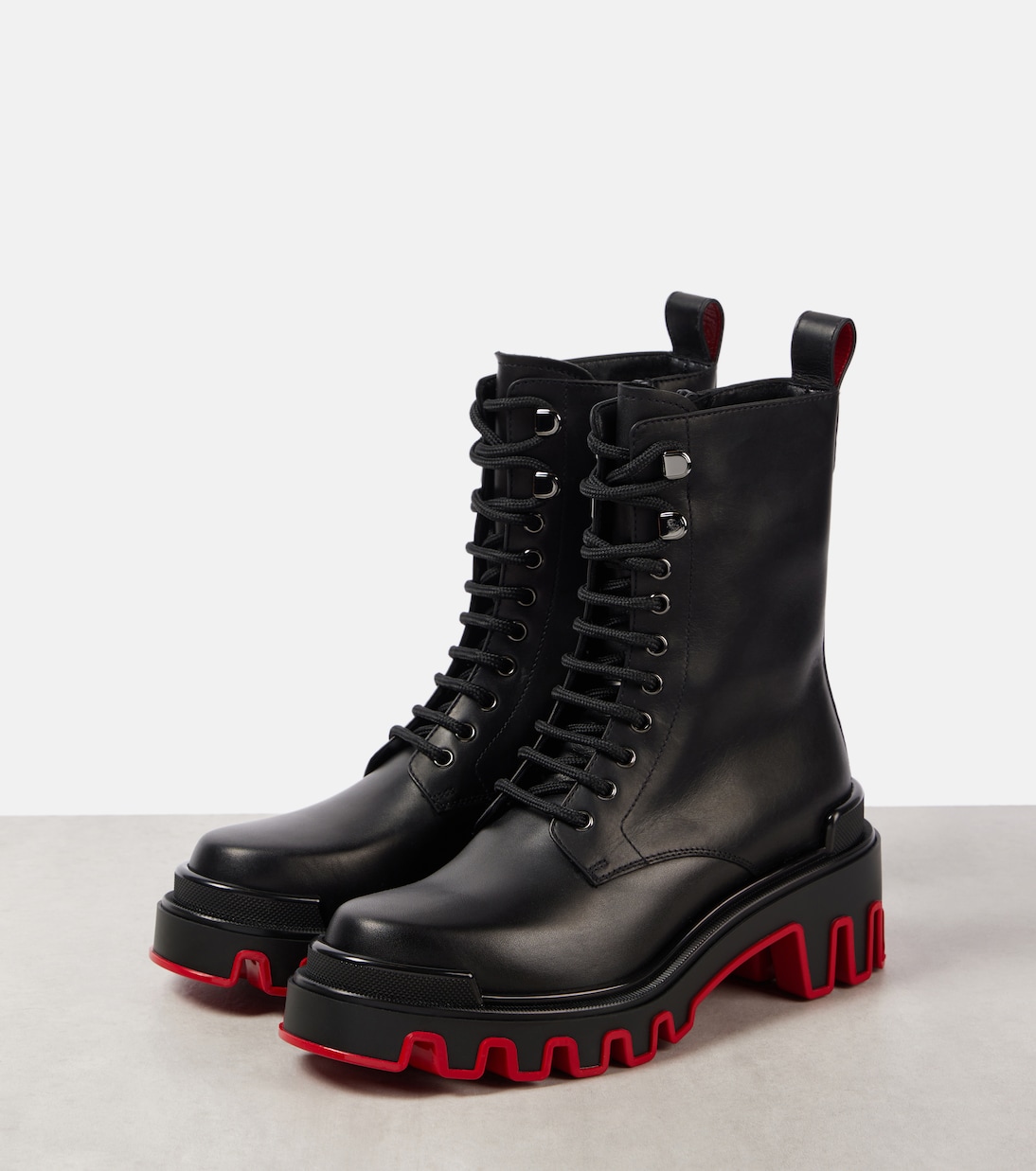 Botas con cordones Dune Trott Alta de piel | Christian Louboutin