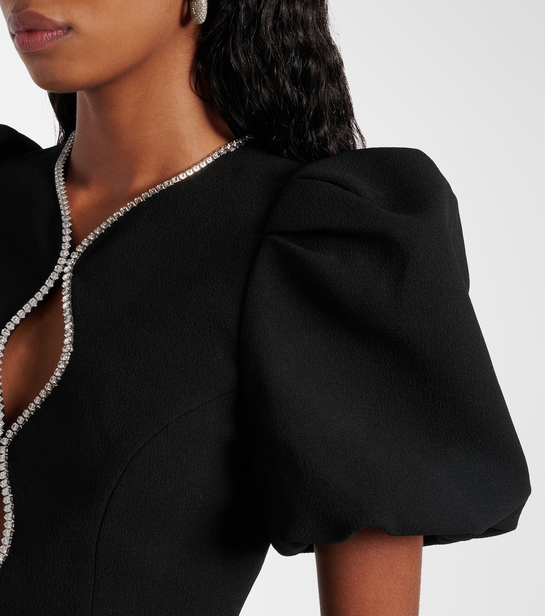 Robe Estella en crêpe à ornements | Rebecca Vallance