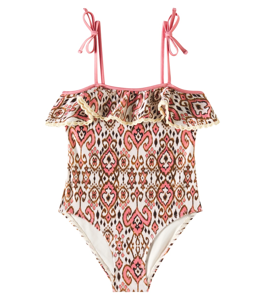 Wylie ruffled printed swimsuit | Zimmermann Kids