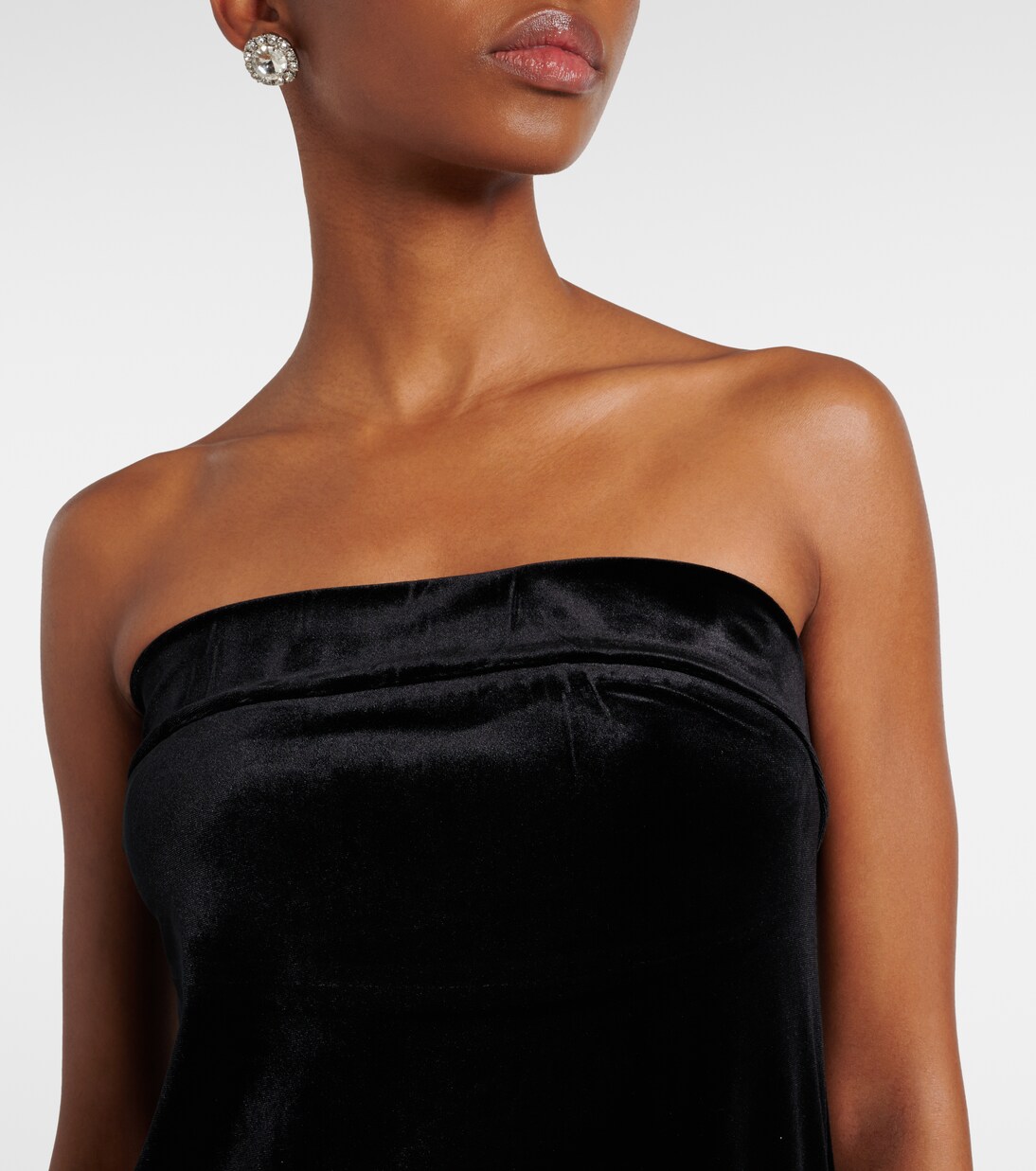 Robe longue en velours | Norma Kamali