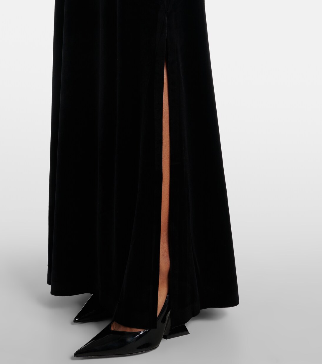 Robe longue en velours | Norma Kamali