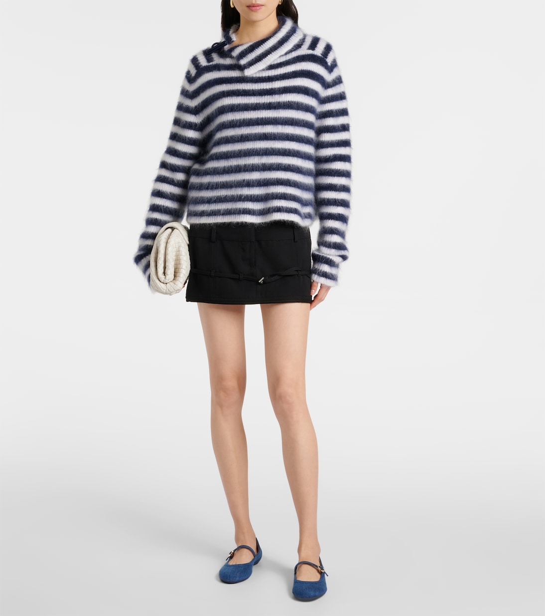 Carla denim Mary Jane flats | Gianvito Rossi