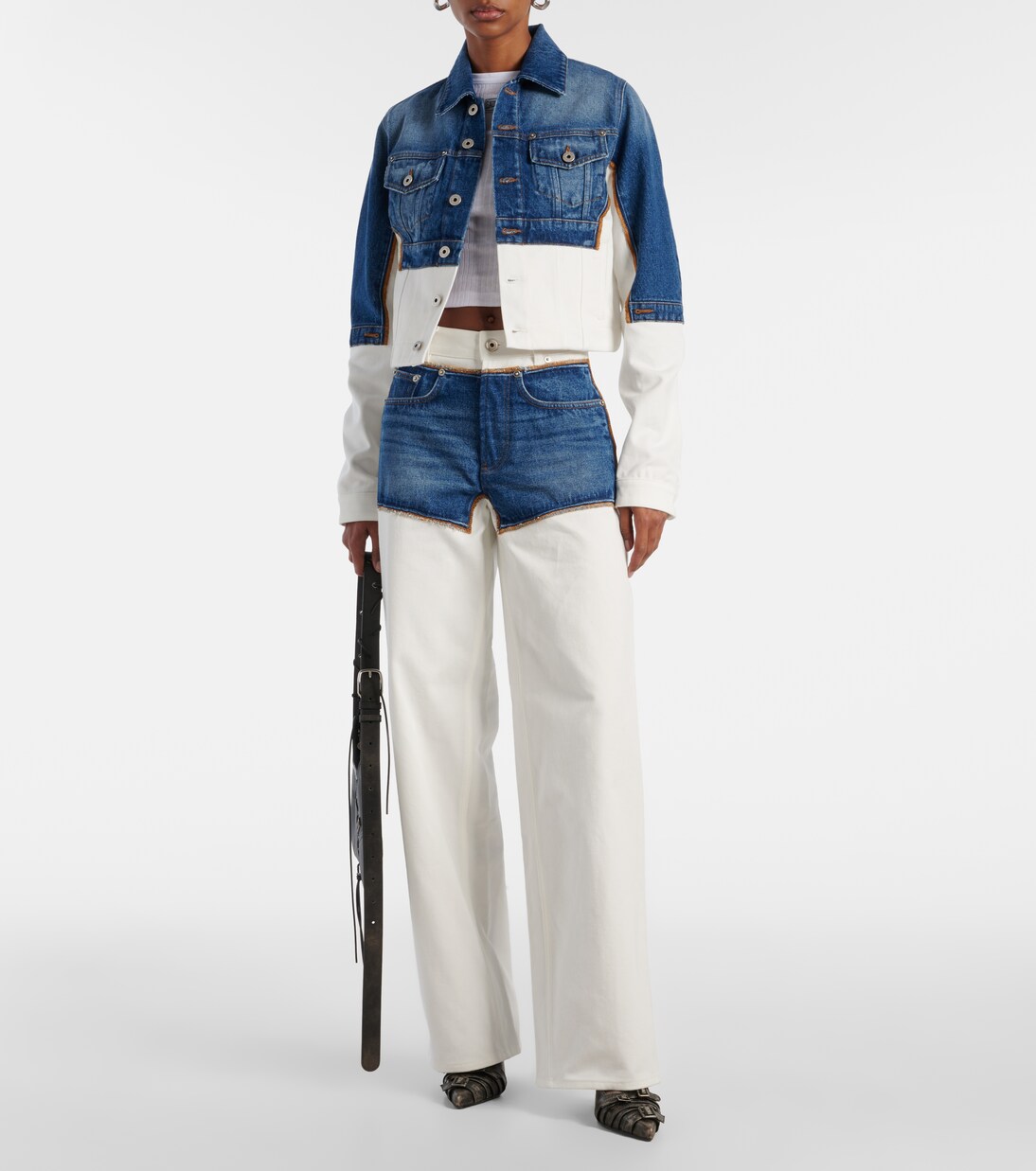 Petit Grand paneled denim jacket | Jean Paul Gaultier