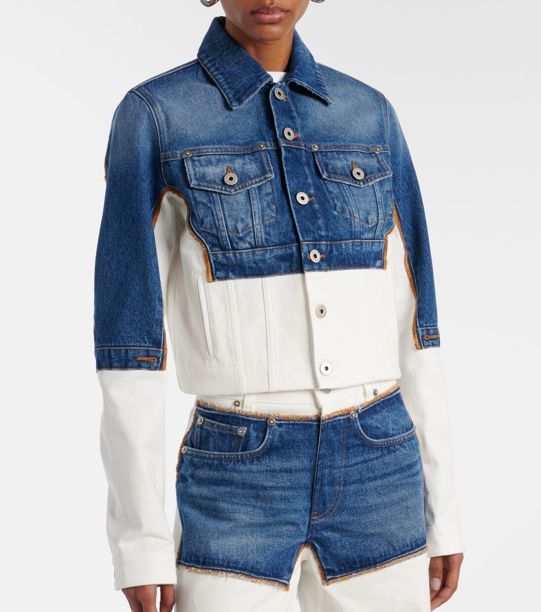 Petit Grand paneled denim jacket | Jean Paul Gaultier