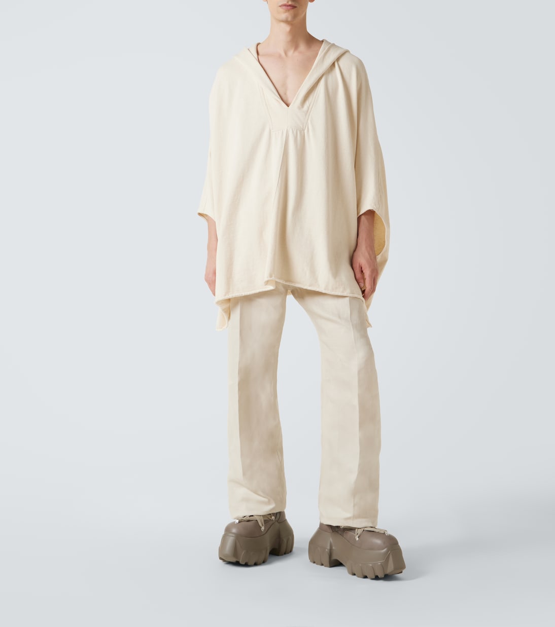Tunica in cotone con cappuccio | Rick Owens