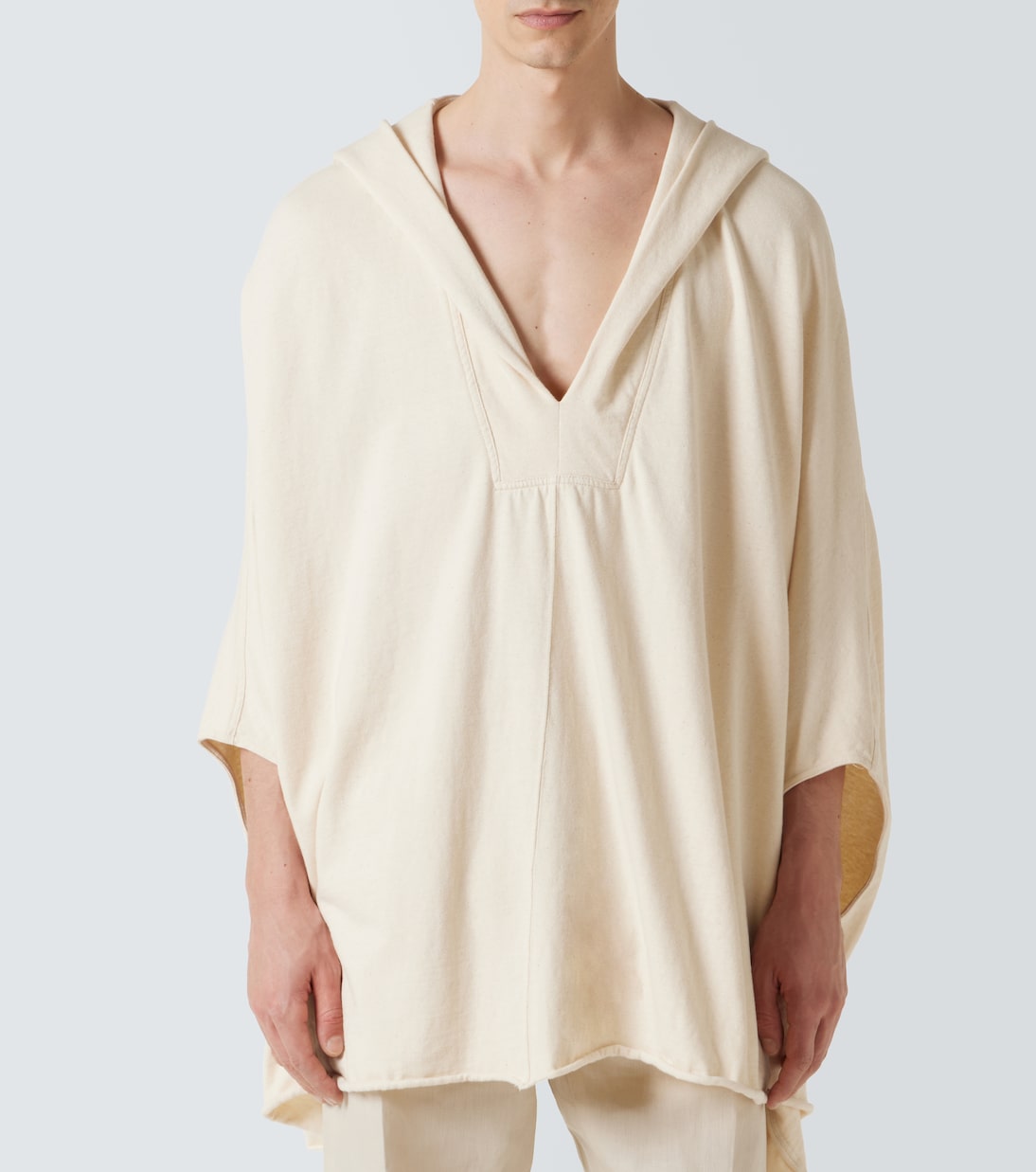 Tunica in cotone con cappuccio | Rick Owens