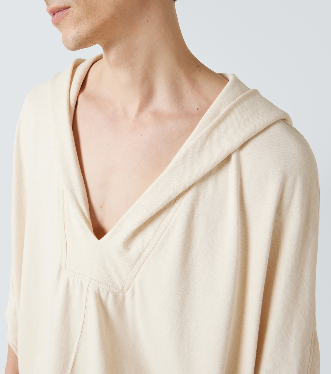 Tunica in cotone con cappuccio | Rick Owens