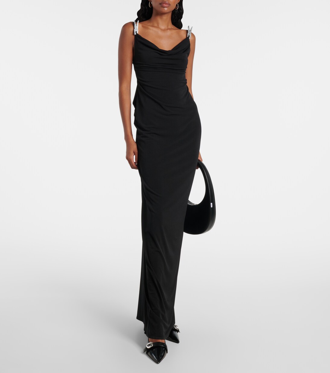 Pumps slingback in pelle con logo | Coperni