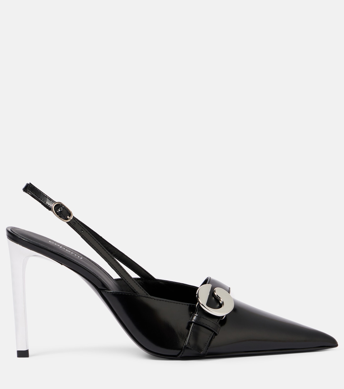 Pumps slingback in pelle con logo | Coperni