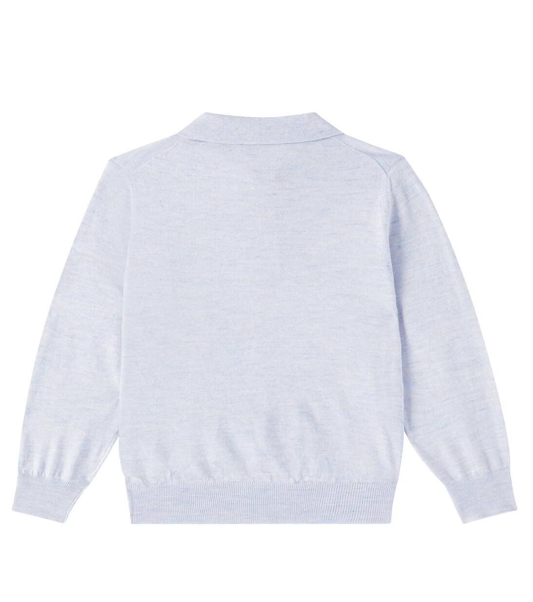 Cashmere, silk, and linen polo sweater | Brunello Cucinelli Kids