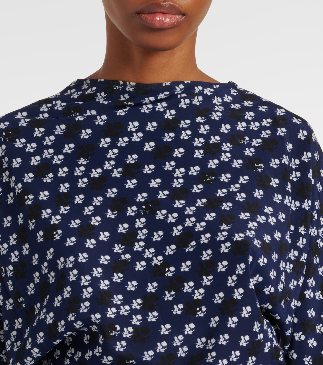 Abito lungo Alina con stampa floreale | Proenza Schouler