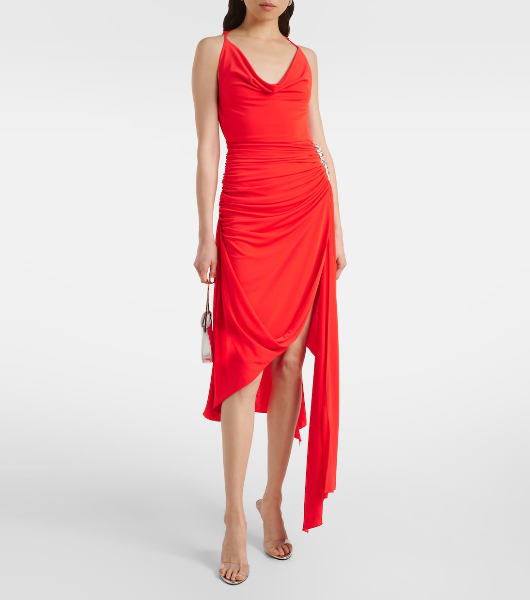 Robe midi en lamé | David Koma